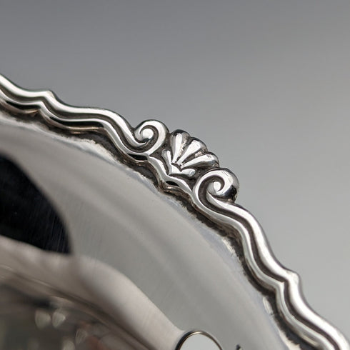 1934年 英国ヴィンテージ 純銀製ピアスディッシュ 90g Mappin & Webb